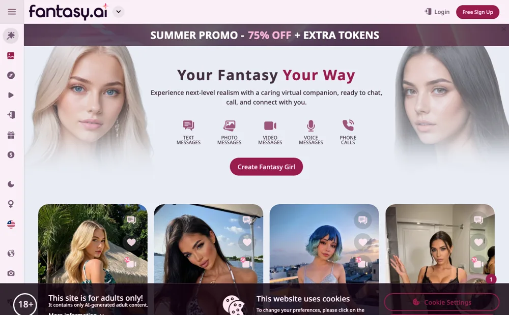 Fantasy AI website screenshot